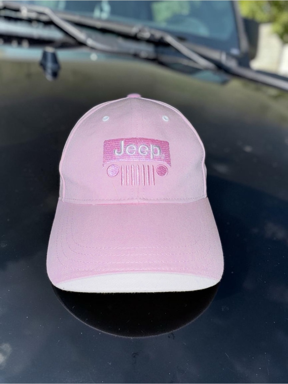 Love My JEEP GIRL Pink Hat Adjustable Worn Once EUC